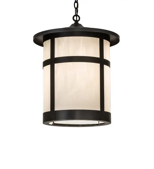 Constructed from Solid Brass; this stunning Craftsman Signature lantern features a White Art Glass lens enhanced with Craftsman Brown and Timeless Bronze finishes. Display this pendant above tables and islands to illuminate the interiors or exteriors of timber homes; modern farmhouses; and other spaces. The overall height ranges from 27 to 62 inches; and the chain can be easily adjusted on location to meet your lighting requirements. The Fulton Pendant is included in our American-made; American-designed; handcrafted Craftsman Signature Series; manufactured in Yorkville; New York. UL and cUL listed for dry; damp; and wet locations. Our Build Your Own Craftsman Signature Series features unlimited combinations of styles. The collection is called Build Your Own because it is fully configurable and customizable from size and design to finish and lens color. Marine grade; solid brass; or copper raw materials are utilized to ensure items from the Craftsman Signature Series of outdoor and indoor lighting will stand the test of time; as these premium metals are impervious to most types of oxidation. Hand-applied Patina finishes on brass and copper are sealed with a clear varnish and over time; may require gentle maintenance; such as wax; to delay or reverse the natural living finish attributes indicative of this finishing process. Patina finishes on brass and copper provide strong resistance to fading from sun exposure; will not chip or crack; and will not rust like a steel-framed item in the same conditions. Choose from many style options; or send us your concept today! Call today to learn how to use the configuration tool available on our website for an instant item number! - alternate view