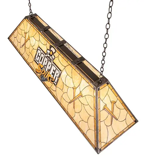 60" Long Copper Spike Oblong Pendant - Image 4