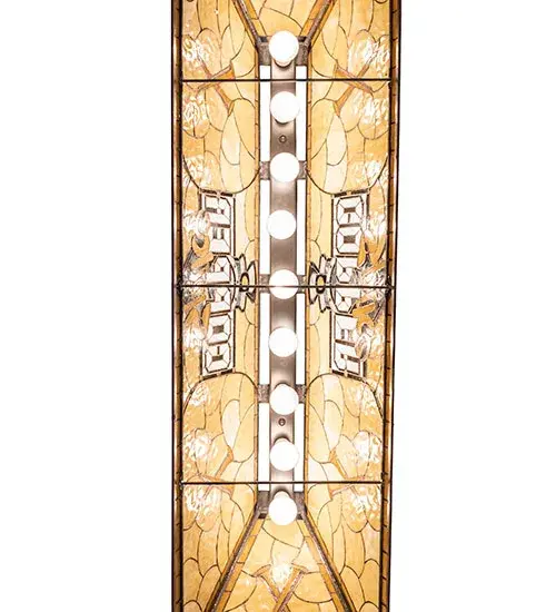 60" Long Copper Spike Oblong Pendant - Image 8