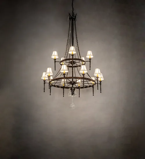 48" Wide Amaury 15 Light Two Tier Chandelier