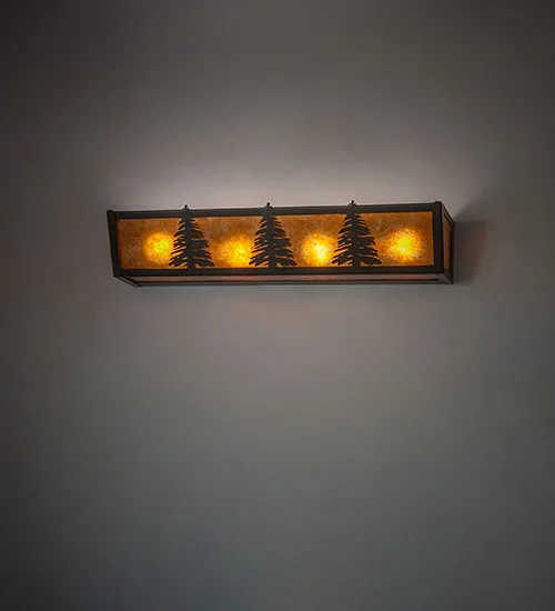 24" Wide Pine Tree Vanity Light