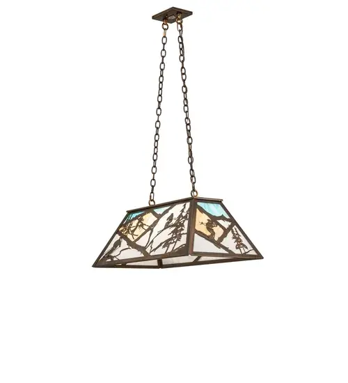 33" Long Alpine Oblong Pendant - Image 11