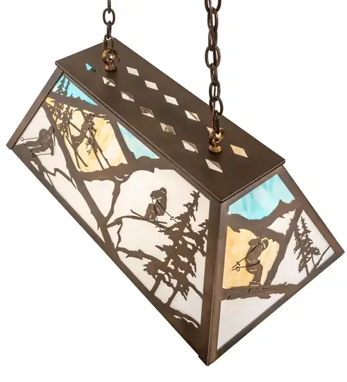 33" Long Alpine Oblong Pendant - Image 4