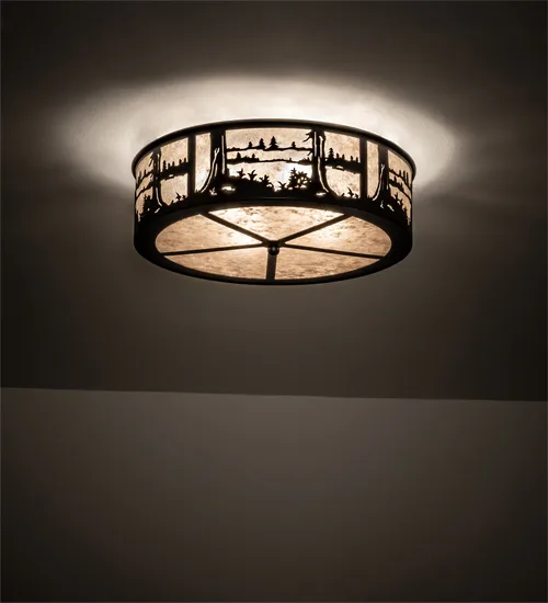 22" Wide Quiet Pond Flush Mount