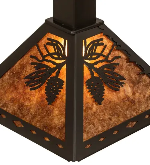 12" Square Winter Pine Tall Pines Pendant - Image 8