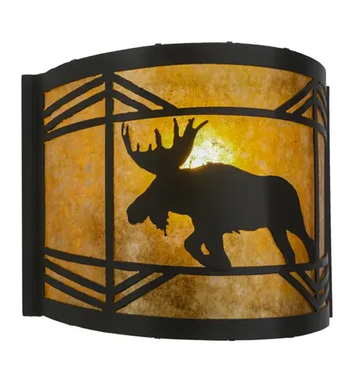 12"W Lone Moose Wall Sconce - Image 2