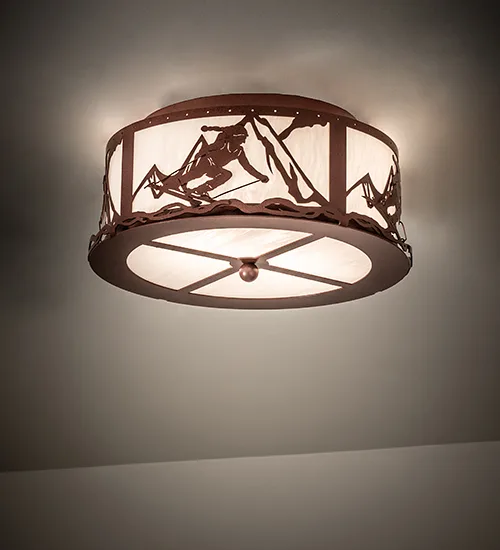 16" Wide Alpine Semi-Flushmount