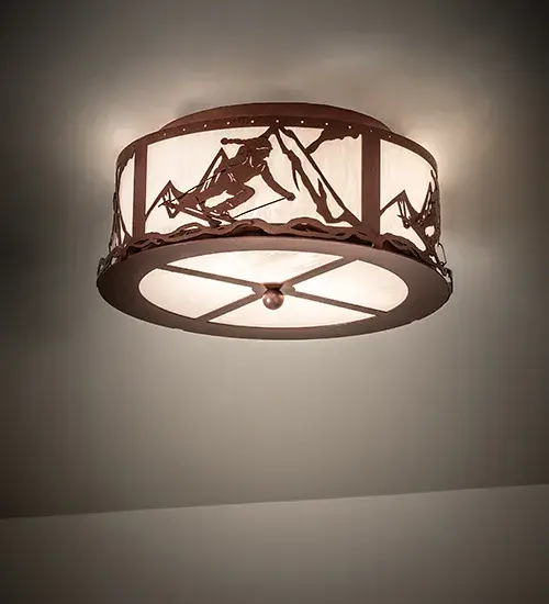 16" Wide Alpine Semi-Flushmount - Image 1