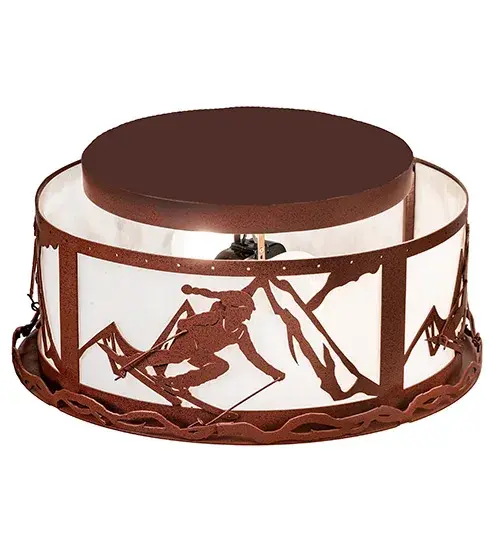 16" Wide Alpine Semi-Flushmount - Image 4