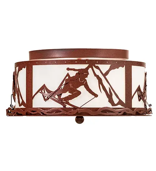 16" Wide Alpine Semi-Flushmount - Image 5