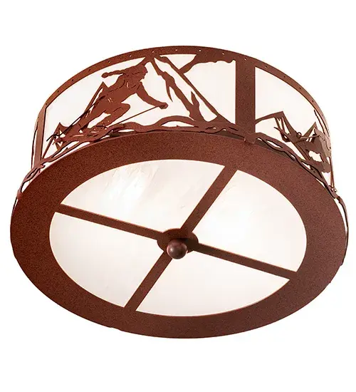 16" Wide Alpine Semi-Flushmount - Image 6