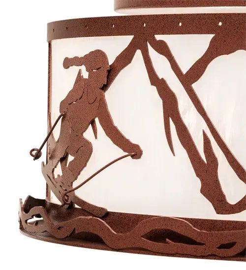 16" Wide Alpine Semi-Flushmount - Image 9