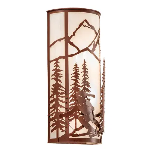 8" Wide Alpine Wall Sconce - Image 2