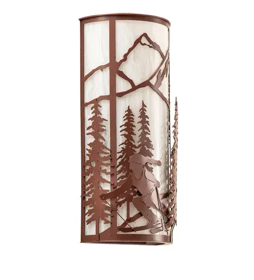 8" Wide Alpine Wall Sconce - Image 3
