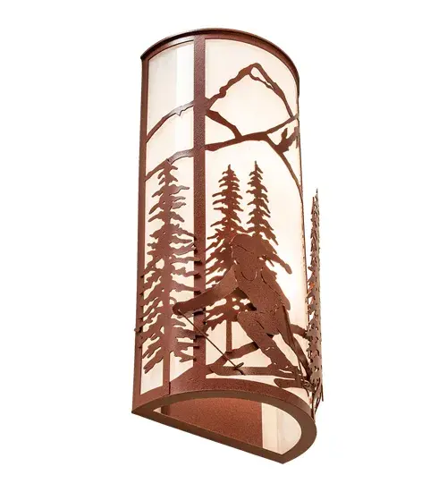 8" Wide Alpine Wall Sconce - Image 6