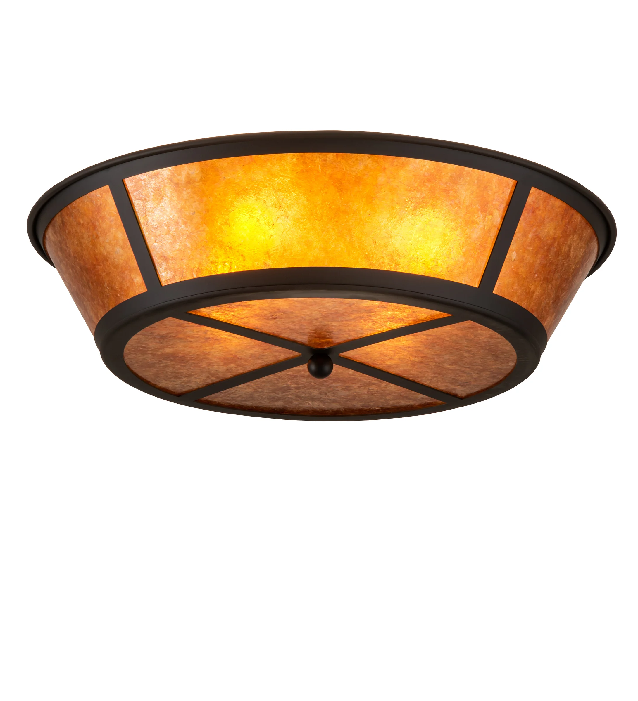 Craftsman Four Light Flushmount in Oil Rubbed Bronze