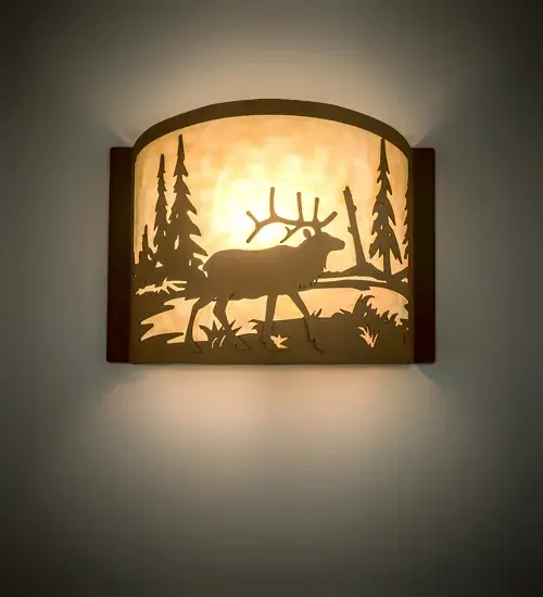 The Elk at Lake by Meyda Lighting - Image 1
