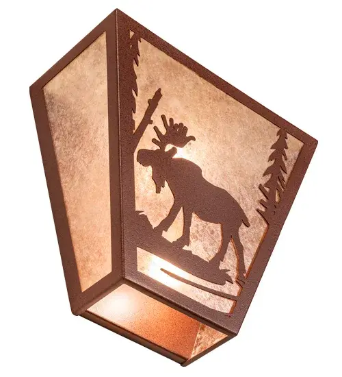 13" Wide Moose Creek Wall Sconce - Image 6