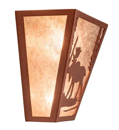 13" Wide Moose Creek Wall Sconce - Image 7