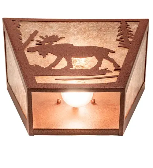 13" Wide Moose Creek Wall Sconce - Image 8