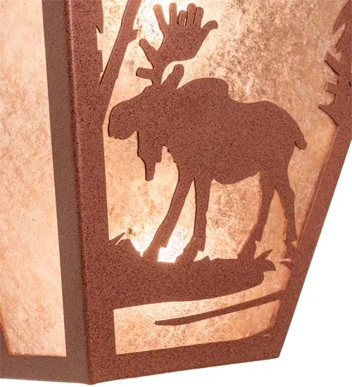 13" Wide Moose Creek Wall Sconce - Image 9