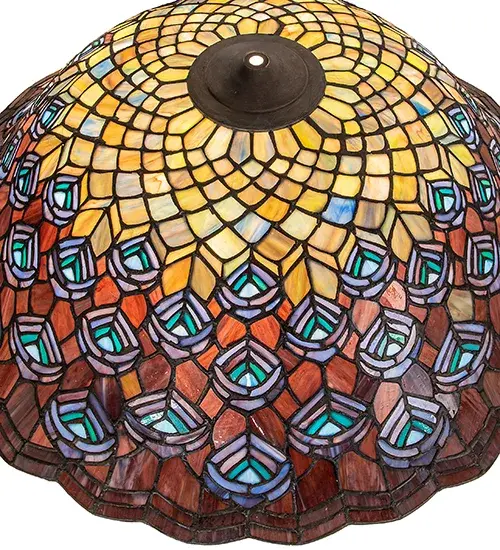 The Tiffany Peacock Feather by Meyda Lighting - Image 4