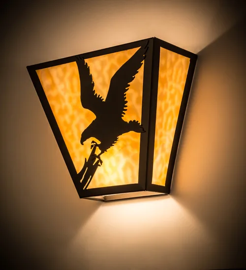 13"W Strike of the Eagle Wall Sconce