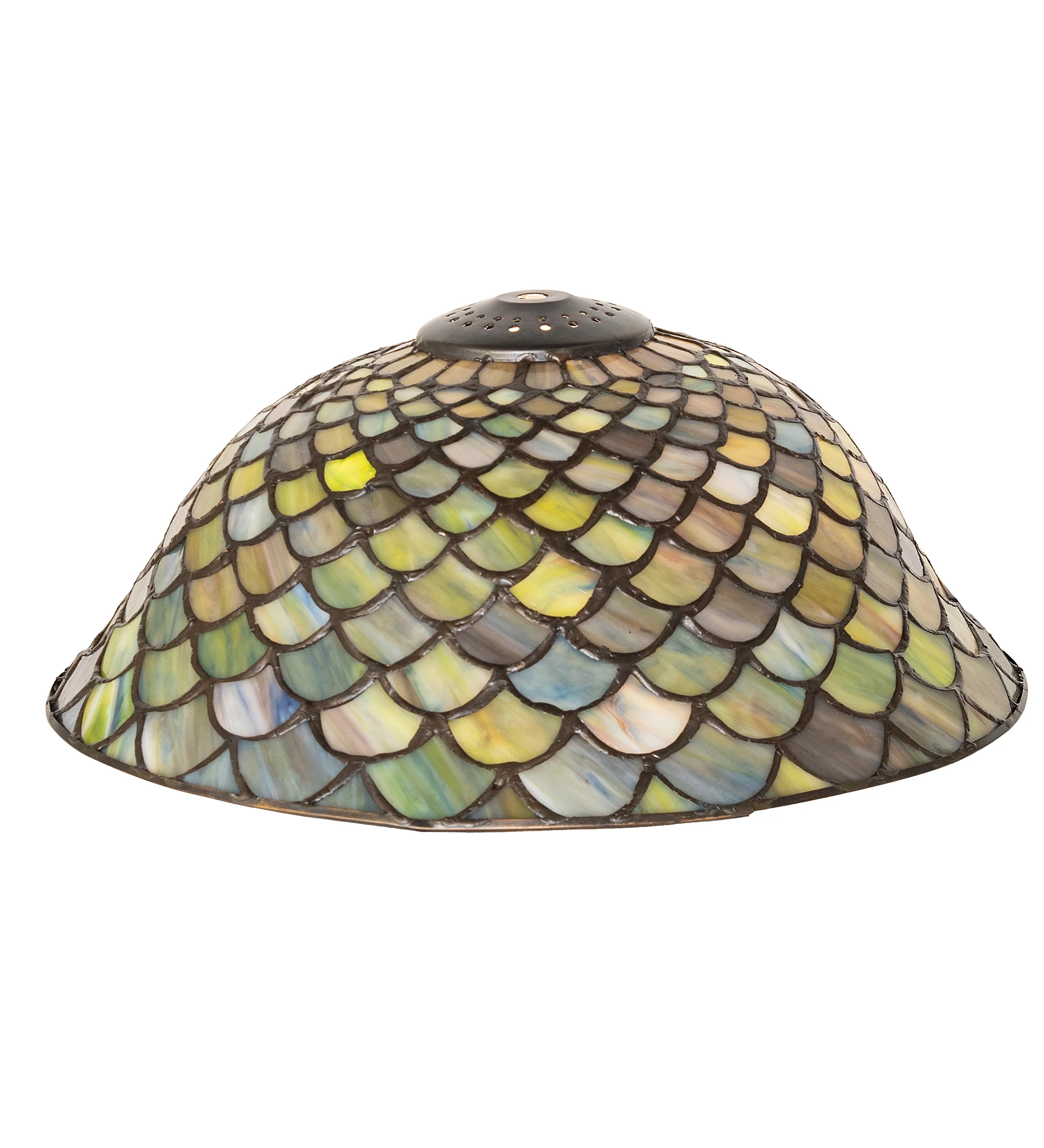 12" Wide Tiffany Fishscale Shade