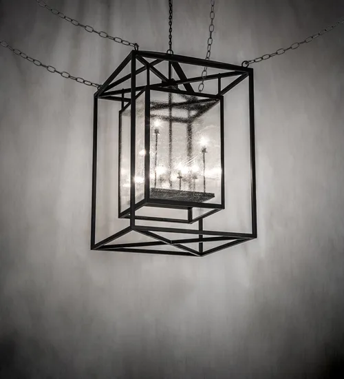 34" Square Kitzi Box Pendant