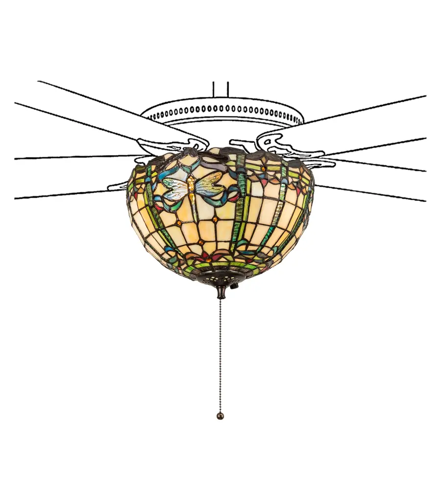 The Tiffany Dragonfly by Meyda Lighting - Image 1