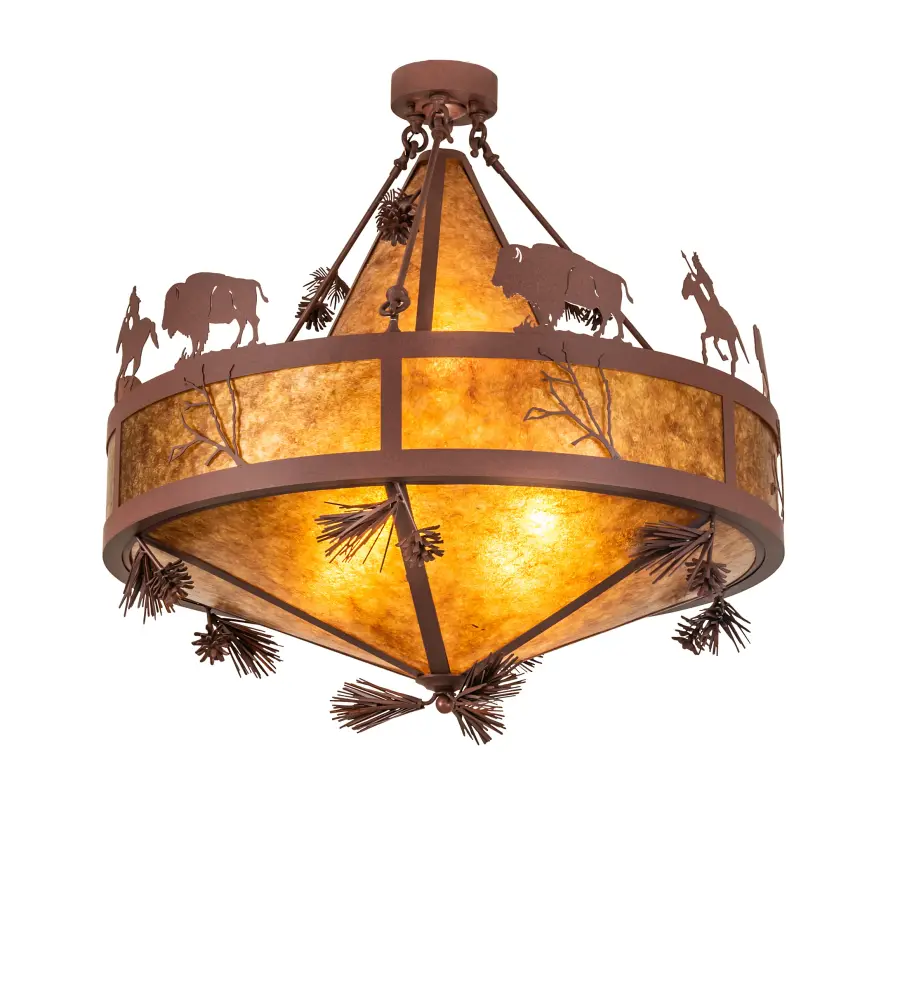 The Meyda Tiffany - High Plains Rider And The Herd by Meyda Lighting - Image 1