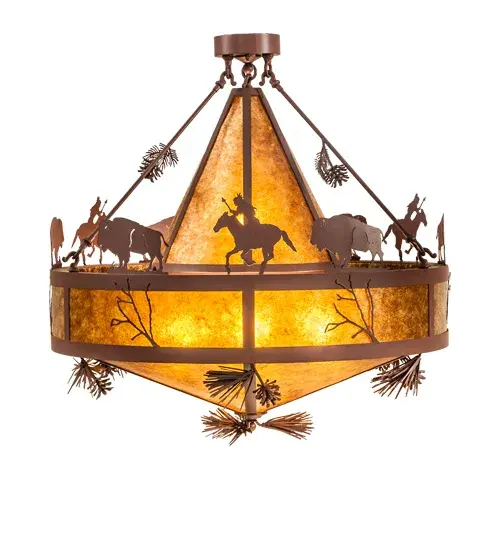 The Meyda Tiffany - High Plains Rider And The Herd by Meyda Lighting - Image 5