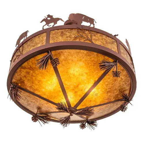 The Meyda Tiffany - High Plains Rider And The Herd by Meyda Lighting - Image 6