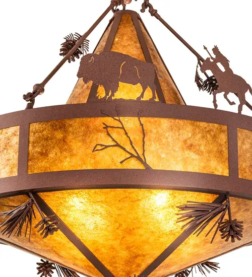 The Meyda Tiffany - High Plains Rider And The Herd by Meyda Lighting - Image 8