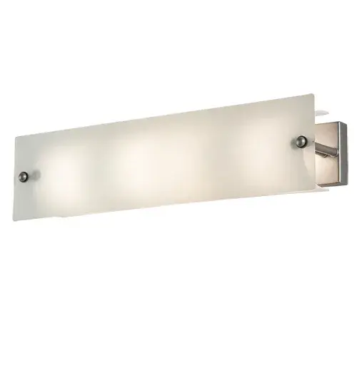 Invite architectural lighting into your home with our Quadrato Vanity Light. The flat Frosted Seeded Glass diffuser protrudes in front of a curved Statuario Idalight lens. The luminaire is complemented with a Nickel powder coat finish. Ideal for illuminating fine baths as a handsome vanity light or lighting corridors and other rooms as a stunning wall sconce. Domestically Produced in the USA in our 180;000 sq ft manufacturing facility at our Yorkville; NY manufacturing facility. Customize shade colors; metal finishes and fixture sizes. UL and cUL listed for dry and damp locations. - alternate view
