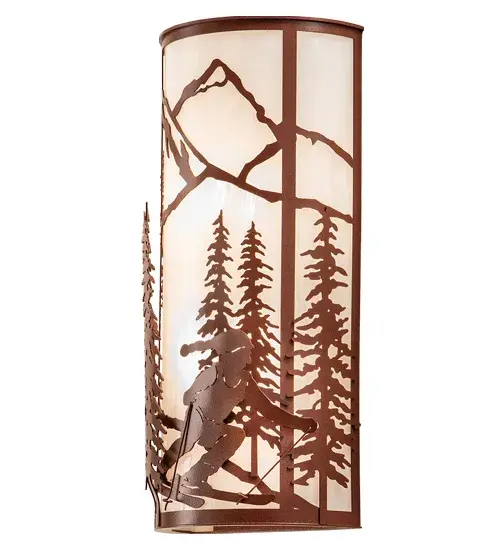 8" Wide Alpine Wall Sconce - Image 2