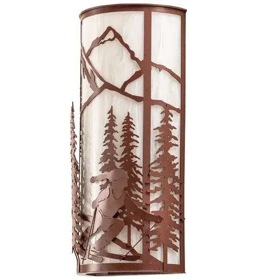 8" Wide Alpine Wall Sconce - Image 3