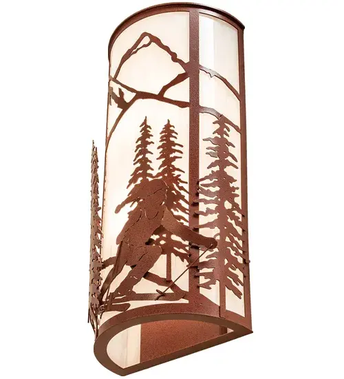 8" Wide Alpine Wall Sconce - Image 6