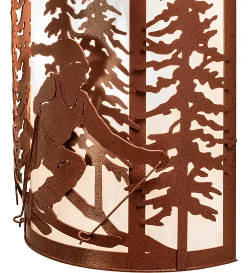 8" Wide Alpine Wall Sconce - Image 9