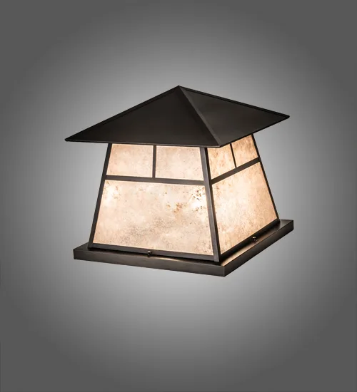 Stillwater Four Light Pier Mount in Craftsman Brown