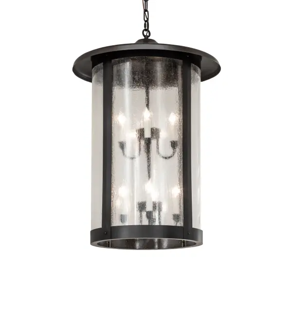 Every Meyda Tiffany item is a unique handcrafted work of art. Natural variations in the wide array of materials that we use to create each Meyda product make every item a masterpiece of its own. Photographs are a general representation of the product. Colors and designs will vary. Collection: Fulton Finish: Craftsman Brown On Brass Glass: Clear Seeded Width: 24.00" Height: 52.00" Length: 24.00" Weight: 39.00 lb Number of Bulbs: 8 Maximum Wattage: 60.00 W Bulb Type: CA10 Bulb Base: E12 Material: Brass Country of Origin: USA Safety Rating: Damp