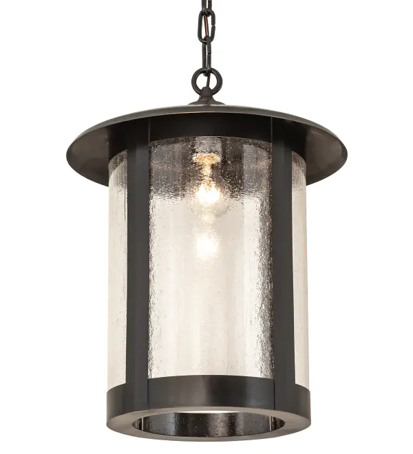 Handcrafted from Solid Brass with alluring rustic beauty. This stunning Craftsman Signature lantern features a Clear Seeded Glass lens enhanced with a Craftsman Brown finish. Display this pendant above tables and islands to illuminate the interiors of timber homes; modern farmhouses; and other spaces. The overall height ranges from 23 to 58 inches; and the chain can be easily adjusted on location to meet your lighting requirements. The Fulton Prime Pendant is included in our American-made; American-designed; handcrafted Craftsman Signature Series; manufactured in Yorkville; New York. UL and cUL listed for dry; damp; and wet locations. Our Build Your Own Craftsman Signature Series features unlimited combinations of styles. The collection is called Build Your Own because it is fully configurable and customizable from size and design to finish and lens color. Marine grade; solid brass; or copper raw materials are utilized to ensure items from the Craftsman Signature Series of outdoor and indoor lighting will stand the test of time; as these premium metals are impervious to most types of oxidation. Hand-applied Patina finishes on brass and copper are sealed with a clear varnish and over time; may require gentle maintenance; such as wax; to delay or reverse the natural living finish attributes indicative of this finishing process. Patina finishes on brass and copper provide strong resistance to fading from sun exposure; will not chip or crack; and will not rust like a steel-framed item in the same conditions. Choose from many style options; or send us your concept today! Call today to learn how to use the configuration tool available on our website for an instant item number!