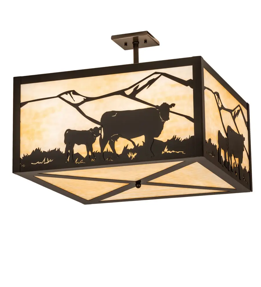 The Meyda Tiffany - Calf & Cow by Meyda Lighting