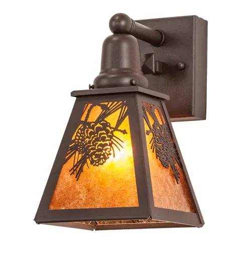 6" Wide Winter Pine Wall Sconce - Image 2