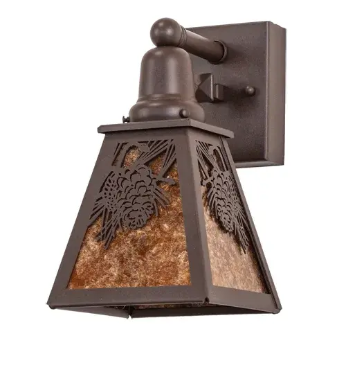 6" Wide Winter Pine Wall Sconce - Image 3