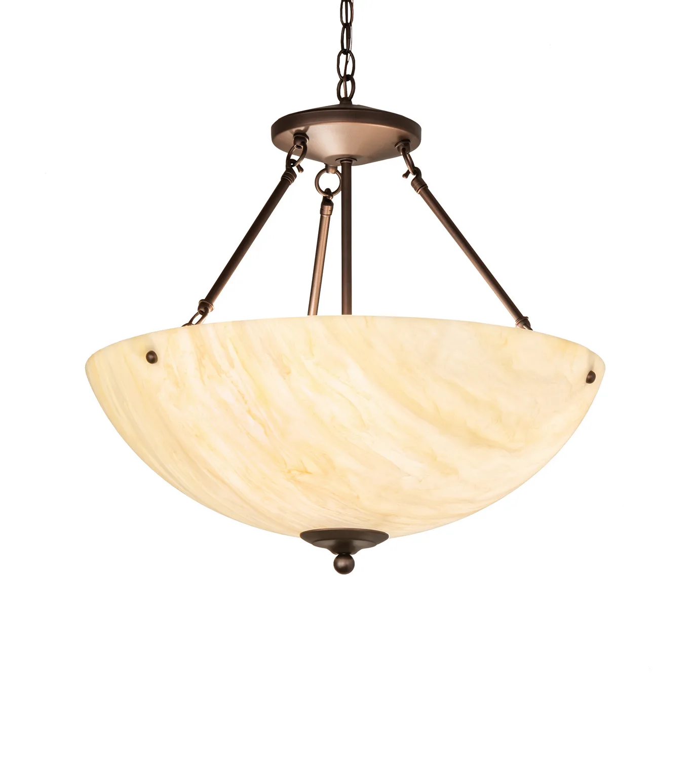 Madison Three Light Pendant in Mahogany Bronze