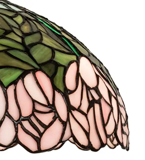 22" High Tiffany Cabbage Rose Table Lamp - Image 7