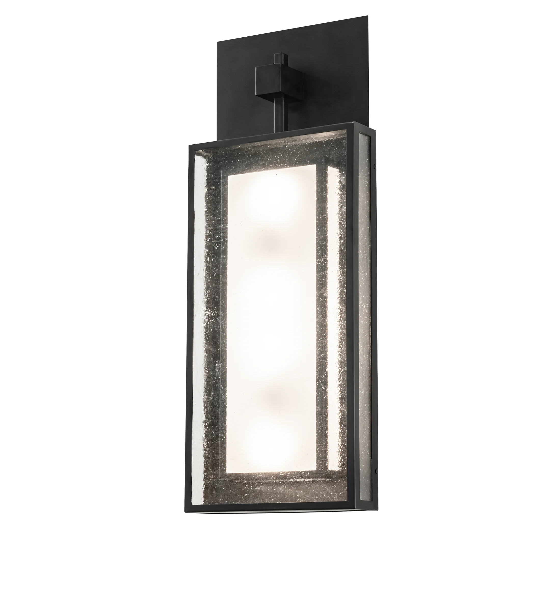 Quadrato LED Wall Sconce in Phosphate & Prime/Solar Black