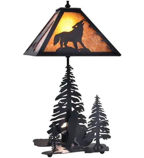 The Wolf at Dawn by Meyda Lighting - Image 2