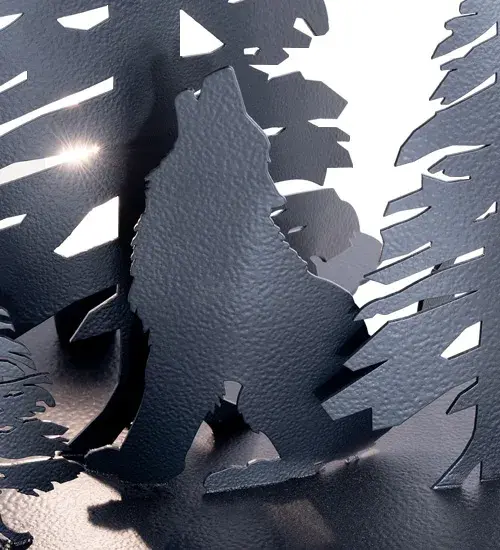 The Wolf at Dawn by Meyda Lighting - Image 9